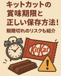 キットカットの賞味期限と正しい保存方法！期限切れのリスクも紹介