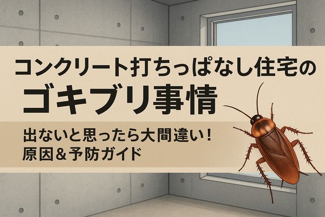 コンクリート打ちっぱなし住宅のゴキブリ事情―出ないと思ったら大間違い！原因＆予防ガイド