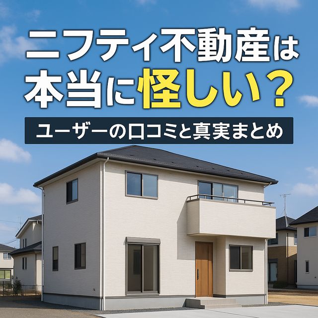ニフティ不動産は本当に怪しい？ユーザーの口コミと真実まとめ