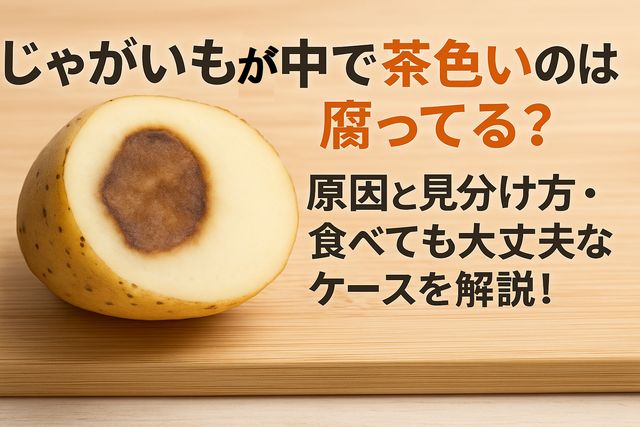 じゃがいもが中で茶色いのは腐ってる？原因と見分け方・食べても大丈夫なケースを解説！